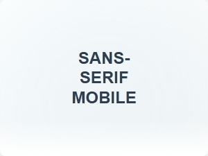 Sans Serif Fonts for Mobile Screens